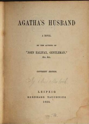 Agatha's husband : a novel