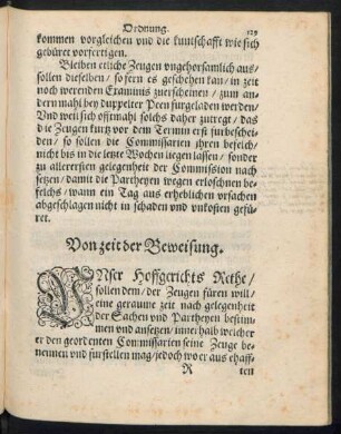 Von zeit der Beweisung.