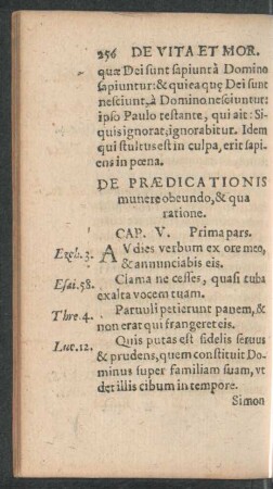 De Praedicationis munere obeundo, & qua ratione. Cap. V.