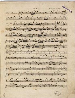 Ouverture de l'opéra Le Siège de Corinthe : à grand orchestre
