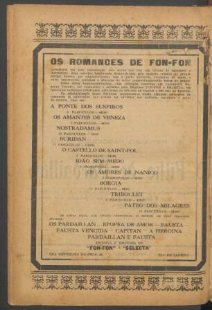 Os romances de Fon-Fon