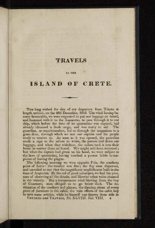 Travels In The Island Of Crete