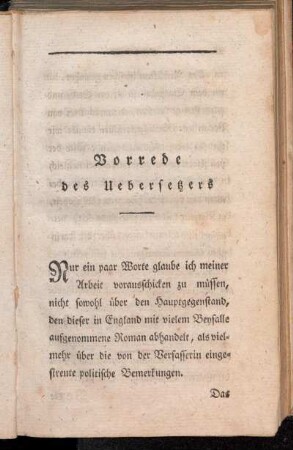 Vorrede des Uebersetzers.