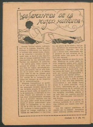 Los amantes de la mujer honesta