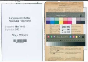 Entnazifizierung Wilhelm Otten , geb. 13.03.1900 (Landwirt)