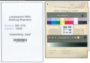 Entnazifizierung Josef Duesenberg , geb. 05.09.1895 (Amtmann)
