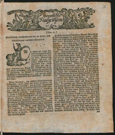 Vermischte Nachrichten Nr. 65 (1768)