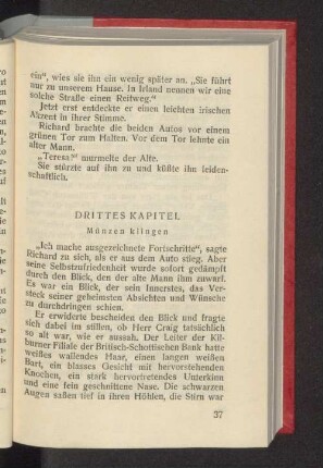 Drittes Kapitel Münzen klingen
