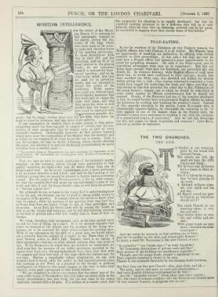 Sporting intelligence; The two churches