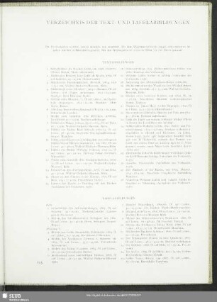 Verzeichnis Der Text- Und Tafelabbildungen