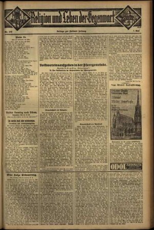 Dritte Ausgabe vom Sonntag, den 07. Mai 1933.