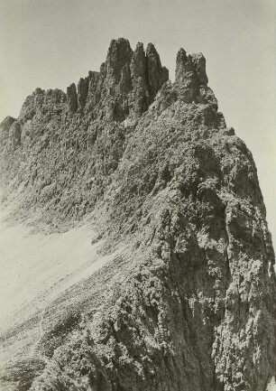 Italien. Dolomiten. Rosengartengruppe. Laurinswand, vom Gart'l gesehen