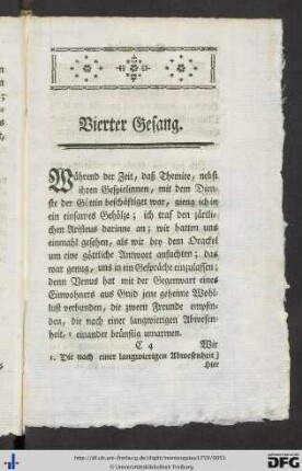 Vierter Gesang.