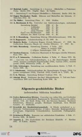 Allgemein-geschichtliche Bücher (Nr. 356-372)