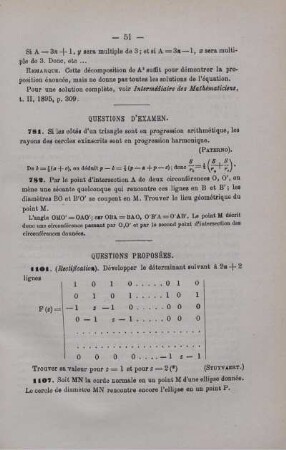 QUESTION D'EXAMEN.
