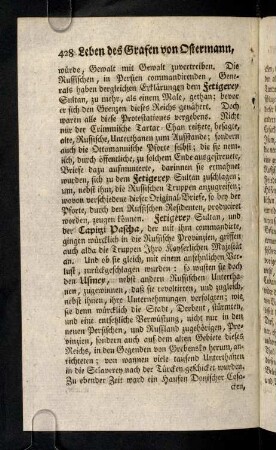 428-438, Die Russischen, in Persien commandirenden, ...