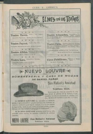 El mes en los teatros.