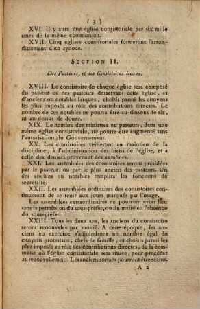 Articles organiques des cultes protestans