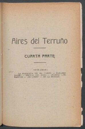Aires del terruño - Cuarta parte