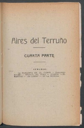 Aires del terruño - Cuarta parte