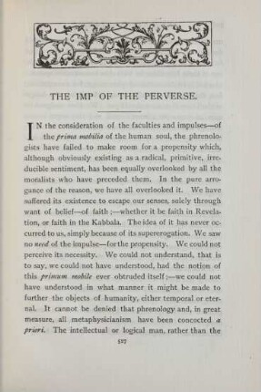 The imp of the perverse