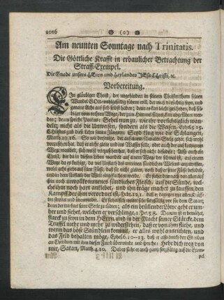 Am neunten Sonntage nach Trinitatis