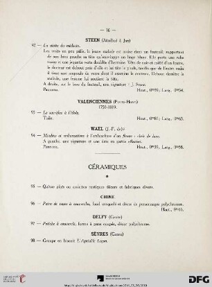 Céramiques (Nr. 95-98)