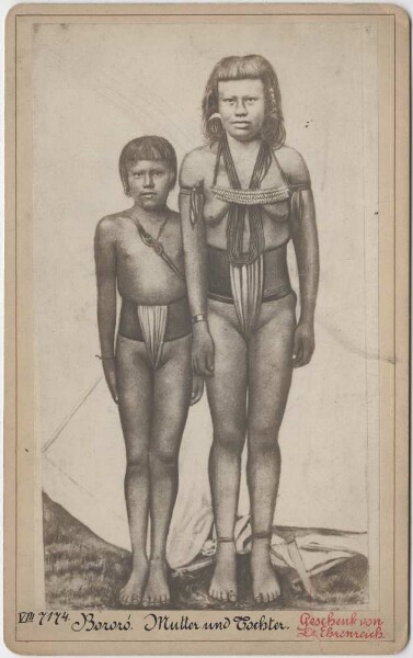 Bororo Indians (mother and daughter)