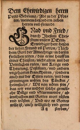 Ein new Trost-Büchlin fur die Krancken, Vnd Vom Christlichen Ritter