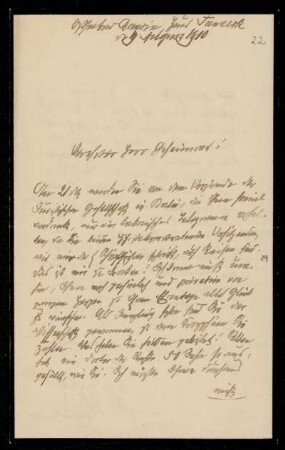 Brief von Richard Koch an Otto von Gierke, Ostseebad [...], 19.8.1910
