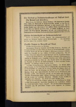 Deutsche Truppen im Anmarsch auf Reval.