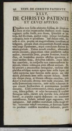 XXXV. De Christo patiente et cruci affixo