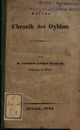 Kleine Chronik des Oybin