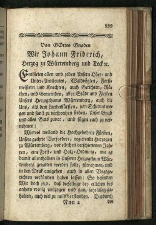 Forst-Ordnung