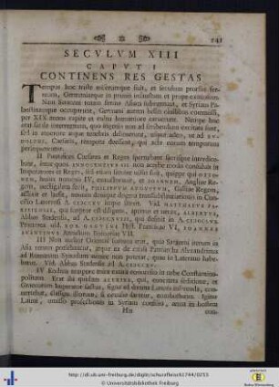 Seculum XIII.