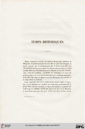 Temps historiques