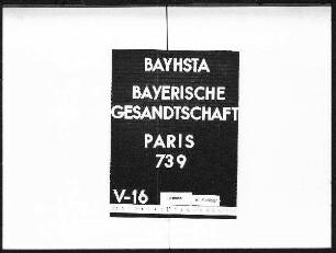 Die Unterstützung der Herzogin Sophie von Alencon durch den bayerischen Gesandten im Falle ihrer Ausweisung aus Frankreich