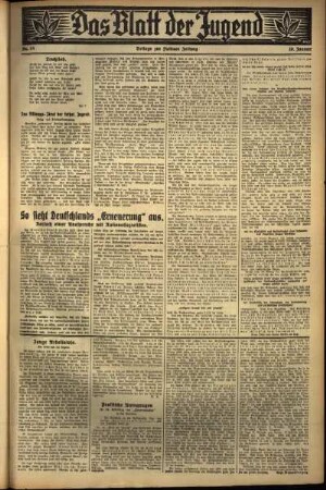 Zweite Ausgabe vom Mittwoch, den 20. Januar 1932.