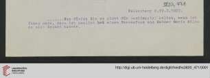 Heid. Hs. 3820,471: Brief von Emil Lask an unbekannte Frau