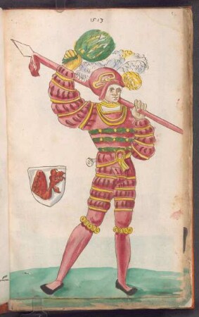Schembartläufer mit Wappen, 1513
