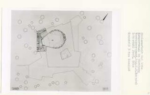 Konzertsaal, Nürnberg-Glockenhof (Diplomarbeit bei Karl Wilhelm Ochs): Grundriss 3. Obergeschoss