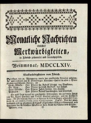 Weinmonat, , MDCCLXIV