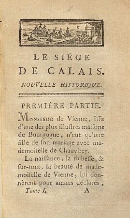 Le siège de Calais : nouvelle historique, 1