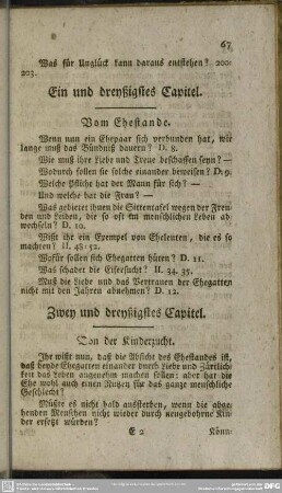Zwey und dreyßigstes Capitel. Von der Kinderzucht