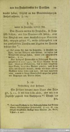 §. 14. wovon die Freysassen befreyet sind