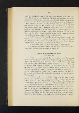 Dritter Wissenschaftlicher Abend am 15. März 1902.