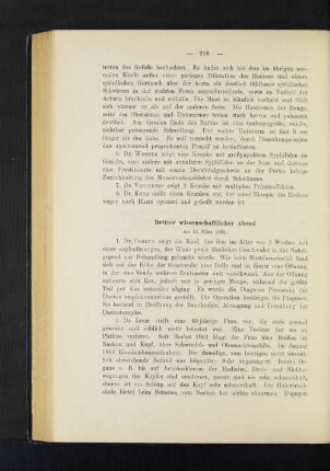 Dritter Wissenschaftlicher Abend am 15. März 1902.