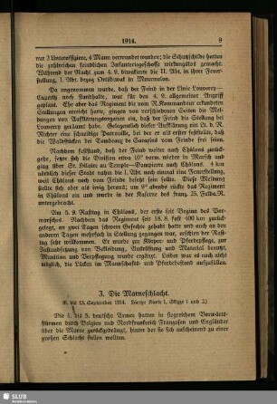 3. Die Marneschlacht : (6. bis 13. September 1914)