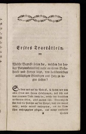 Erstes Tractätlein.