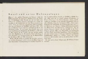 Basel und seine Hafenanlagen